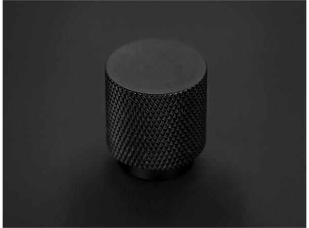 Rustico Knott - Sort Matt Med crystal cut mønster