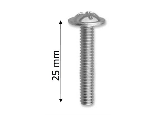 Håndtaksskrue M4X25mm 1-stk 