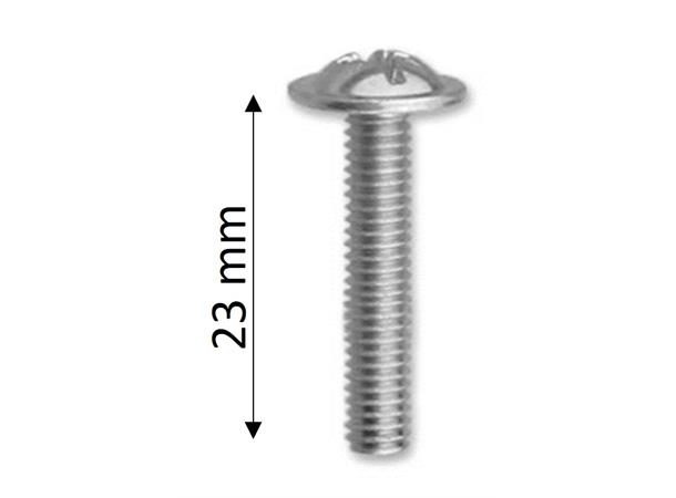 Håndtaksskrue M4x23mm 5-Pk 