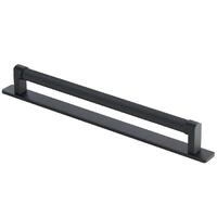 Fabio Sort Matt - 600 Håndtak med Bakplate