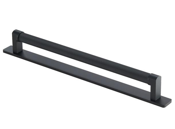 Fabio Sort Matt - 600 Håndtak med Bakplate