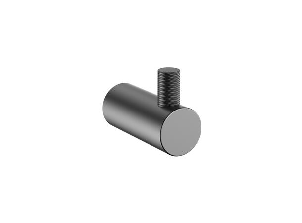 Santino Baderomsett L1 - Gunmetal Kroker og Papirholder i rustfritt stål