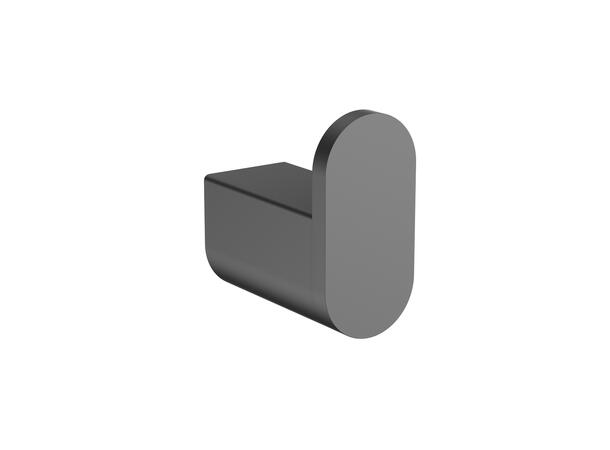 Polito Baderomsett L1 - Gunmetal Kroker og Papirholder i rustfritt stål