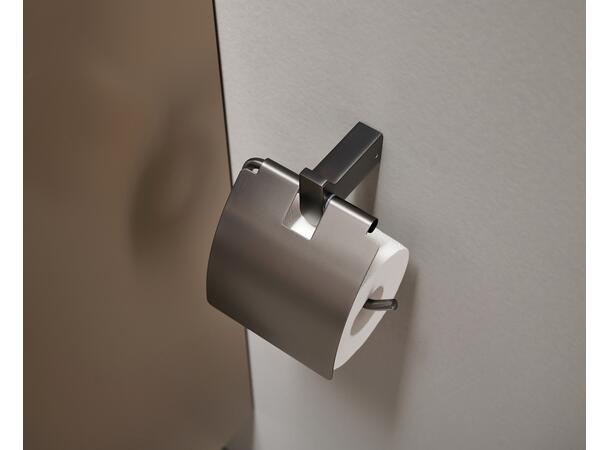 Polito Baderomsett L1 - Gunmetal Kroker og Papirholder i rustfritt stål