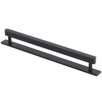 Leone Sort Matt - 128 Håndtak med Bakplate