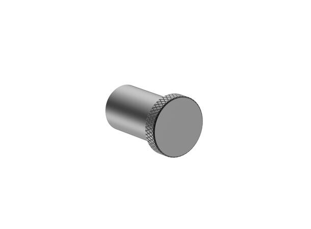 Santino Krok Rund - Gunmetal Håndklekrok i rustfritt stål