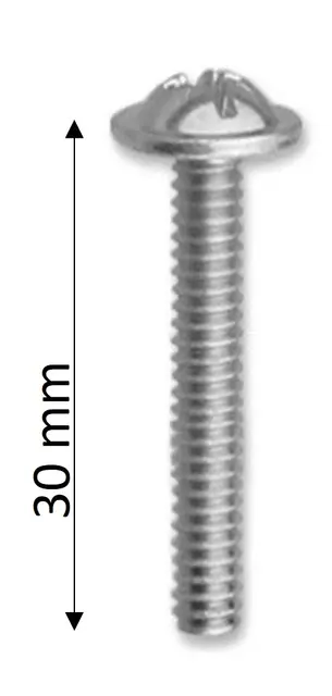 Håndtaksskrue M4x30mm 1-stk 
