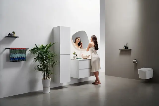 Polito Baderomshylle 50cm i 8 ulike overflater 
