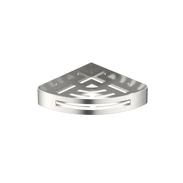 Polito Dusjkurv Hjørne - Børstet Stål Dusjkurv i rustfritt stål 