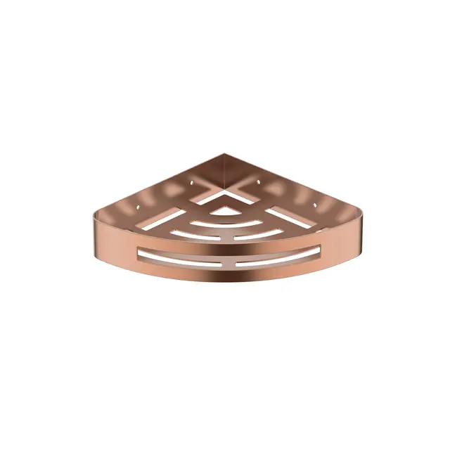 Polito Dusjkurv Hjørne - Kobber Børstet Dusjkurv i rustfritt stål 