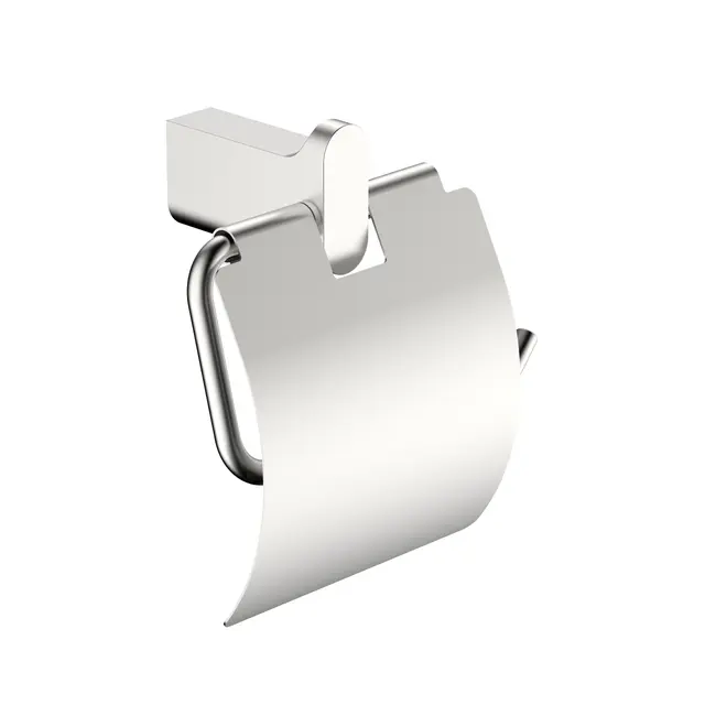 Polito Papirholder m/lokk - Børstet Stål Toalettpapirholder m/lokk 