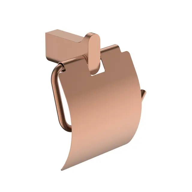 Polito Papirholder m/lokk - Kobber Børst Toalettpapirholder m/lokk 