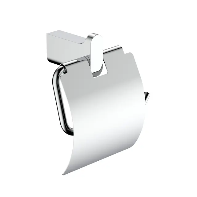 Polito Baderomsett L1 - Polert Stål Kroker og Papirholder i rustfritt stål 