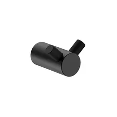 Santino Krok Dobbel - Sort Matt Dobbel Håndklekrok i rustfritt stål