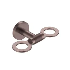 Santino Flaskeholder Dbl. - Bronse Matt Dobbel Såpeflaskeholder i rustfritt stål