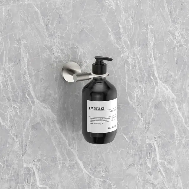 Santino Flaskeholder - Børstet Stål Såpeflaskeholder i rustfritt stål 