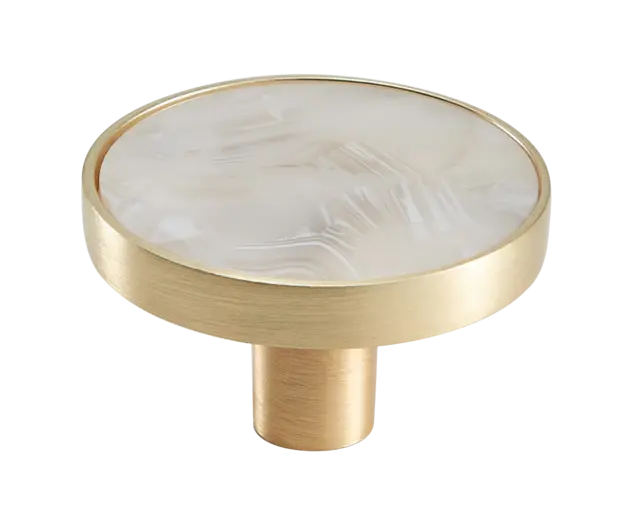 Ciro Knott - Gull Børstet Hvit Skjell 