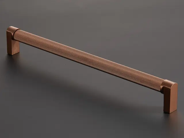 Fabio Håndtak 128 - Kobber Børstet Med riller 