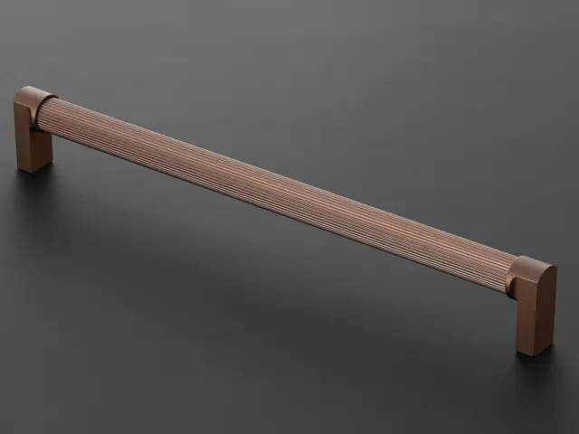 Fabio Håndtak 128 - Bronse Matt Med riller 