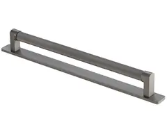 Fabio Gunmetal - 128 Håndtak med Bakplate