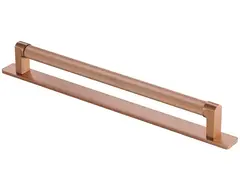 Fabio Kobber Børstet - 128 Håndtak med Bakplate