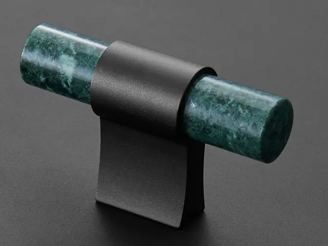 Italo T-Bar - Sort Matt Grønn Marmor 