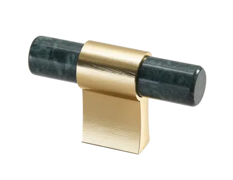 Italo T-Bar - Gull B&#248;rstet Gr&#248;nn Marmor