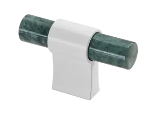 Italo T-Bar - Hvit Matt Gr&#248;nn Marmor