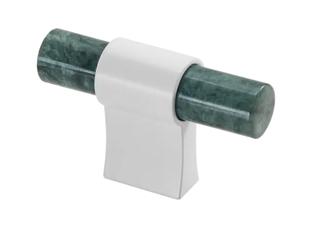 Italo T-Bar - Hvit Matt Grønn Marmor 