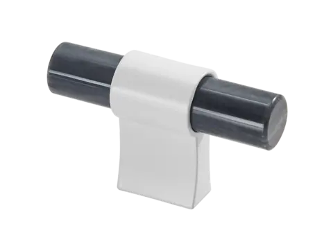 Italo T-Bar - Hvit Matt Sort og Hvit Marmor