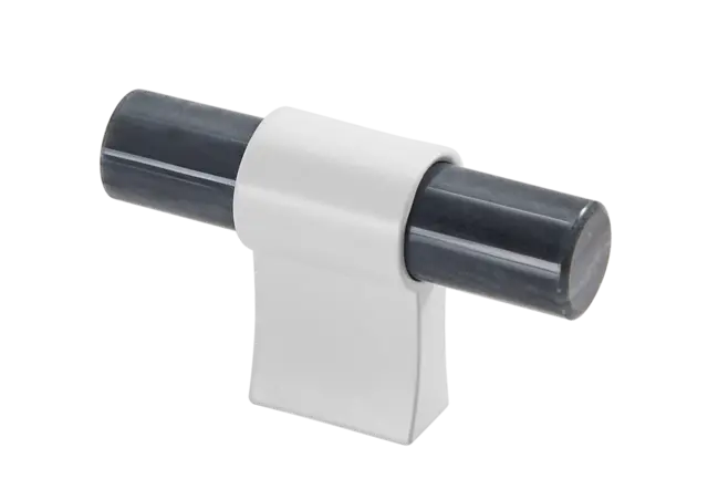 Italo T-Bar - Hvit Matt Sort og Hvit Marmor 