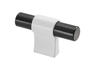 Italo T-Bar - Hvit Matt Sort Marmor