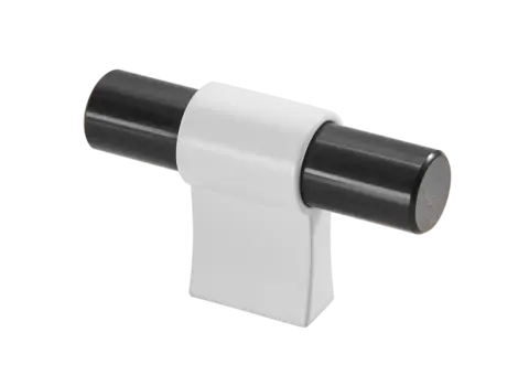 Italo T-Bar - Hvit Matt Sort Marmor