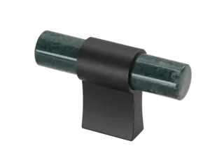 Italo T-Bar - Sort Matt Gr&#248;nn Marmor