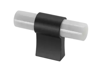 Italo T-Bar - Sort Matt Hvit Marmor