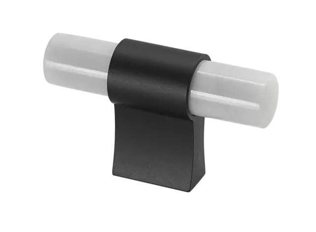 Italo T-Bar - Sort Matt Hvit Marmor 