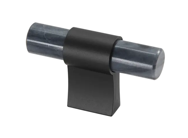 Italo T-Bar - Sort Matt Sort og Hvit Marmor 