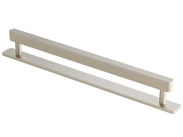 Leone Børstet Stål - 128 Håndtak med Bakplate 