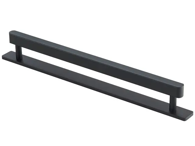 Leone Sort Matt - 128 Håndtak med Bakplate 