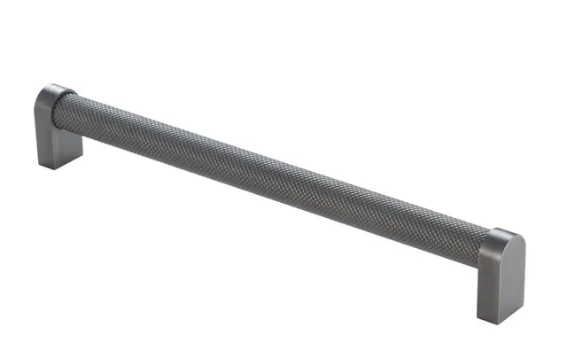 Rustico Håndtak 128 - Gunmetal Med crystal cut mønster 