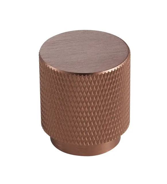 Rustico Knott - Kobber Børstet Med crystal cut mønster 