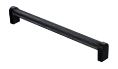 Rustico Håndtak 230 - Sort Matt Med crystal cut mønster