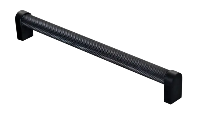 Rustico Håndtak 230 - Sort Matt Med crystal cut mønster 